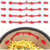 Cozary 12pcs Magneti per Friggitrice ad Aria, Fibbia Magnetica in Silicone, Resistente Alle Alte Temperature, per Fissare la Carta da Forno Della Friggitrice ad Aria, Rosso, Pesciolino