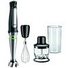 Braun MultiQuick 7 - Frullatore a Immersione con Tecnologia SplashControl, ActiveBlade, Selezione di Velocità Precisa, Tritatutto 350 mL, Frusta, Bicchiere 600 mL, 1000W, Nero (MQ7025X)