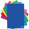 BM BeMore - Maxi PPL Color 0120416 - Quaderno Formato A4 - Rigatura C, Righe con Margini per la 4° e 5° Elementare - Carta 80 g/mq - Colori Assortiti - Confezione 10 Pezzi
