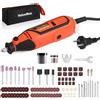 ValueMax Utensile Rotante Multifunzione，Mini Trapano Elettrico,Utensile Rotante Kit con 120 Accessori, con 5 Velocità Variabili da 35000 giri/min, per Incisione, Taglio, Foratura, Fai da te