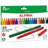 Alpino 136232 8413240556817 Astuccio a 24 Pennarelli a Punta Fina