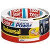 tesa extra Power Universal Duct Tape - Nastro Adesivo a Tenuta Extraforte - Nastro Versatile per Riparare, Fissare, Sigillare e molti altri Usi - Bianco - 1 Rotolo - 25 m x 50 mm