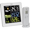 TFA Dostmann Stazione meteo con sensore esterno SUN2, digitale wireless, 35.1174, temperatura interno, esterno, ampio display a colori, con clima ambiente, orologio con data, igrometro, bianco