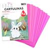 Sidi Global Market Cartoncino A4 Rosa Fluo 185 g Carta cartoncino fluorescente per lavoretti creativi, Scrapbooking, stampante inkjet e laser, uso scolastico e scuola - SIDI (rosa fluo, 25h)