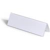Durable 805219 Segnaposto da Tavolo, Leggibile da Entrambi i Lati, 61/122 x 210 mm, Confezione da 25 Pezzi, Trasparente