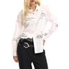 Desigual Camicia a Maniche Lunghe della Collezione Donna, Bianco, XL