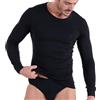 Navigare T-Shirt girocollo manica lunga Uomo - Pack da 3 - 100% Cotone Interlock