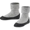 FALKE Cosyshoe Minis K Hp lana con suola in gomma 1 paio, Calze da casa Unisex Bambini, Grigio Light Grey 3400, 23-24