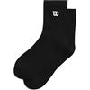 Wilson Quarter Top Calzini, Realizzati In Tessuto Resistente, Offrono Una Vestibilità Comoda, Con Caratteristiche Funzionali E Un Design Elegante, Colore: Nero, Taglia: S