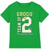 Star Wars The Mandalorian Grogu And Mando Football Team of Two T-Shirt Bambini, Verde Kelly, 5-6 A