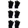 Name It Nknmagic Gloves 3P Noos, Guanti Unisex - Bimbi 0-24, Nero (Black/Pack:3 PACK WITH ALL BLACK), 7