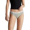 Calvin Klein Donna Slip Taglio Bikini con Fascia con Logo, Grigio (Grey Heather), XS