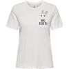 ONLY Onlpolly Life Reg S/S Pocket Top Box Jrs, Ballerino di Nuvola, L Donna