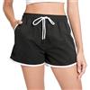 riemot Pantaloncini Costumi da Bagno Donna Asciugatura Rapida Pantaloni Corti Spiaggia Estivi Sportivi Shorts con Tasche Perfetti Pantaloncino Piscina per Mare Corse Palestra‌, M
