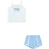 Champion Legacy Girl - Graphic Tank Top Set, Impostato Bambina, Blue (BS187),