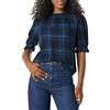 Amazon Essentials Donna Blusa Chemisier Corta con Maniche A Sbuffo in Twill Fluido