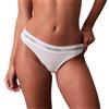 Calvin Klein Donna Perizoma Thong Elasticizzato, Bianco (White), XL