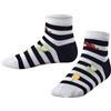 FALKE Striped Jellies K Sn cotone bassi fantasia 1 paio, Calzini corti Unisex Bambini, Bianco White 2006, 23-26
