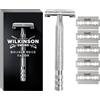 Wilkinson Sword - Rasoio The Edger - Confezione con 1 manico e 5 lame di ricarica