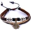 Morella - Bracciale in cuoio per donna, colore: Anhänger Blume, cod. BP07