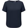 ONLY Carmakoma Donna Carvica Life SS Top Wvn Noos, Blu (Mood Indigo), 58