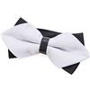 DonDon Papillon da uomo pizzo vintage con cinturino già collegato e regolabile bianco