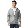Gildan Felpa in Pile con Cappuccio E Cerniera, Modello G18600, Felpa con Cappuccio Uomo, Grigio (Sport Grey), M