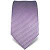 Vincenzo Boretti cravatta elegante classica da uomo, 8 cm x 15 cm, di pura seta di alta qualità, idrorepellente e antisporco, motivo a righe lilla