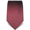 Vincenzo Boretti cravatta elegante classica da uomo, 8 cm x 15 cm, di pura seta di alta qualità, idrorepellente e antisporco, motivo a quadri rosso vino