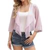 Aottori Coprispalle Donna Chiffon Maniche 3 4 Rosa Chiaro XXL