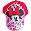 Minnie Maus Minnie, cappello con fiocco, motivo a strisce e cuore, per bambini, ragazzi e ragazze, Rosso, 6.375