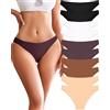 FINETOO Confezione da 10 Mutande da Donna in Cotone Traspiranti Slip Hipster Panties comode da Donna Sexy Confezione Multipla Taglie S-XL