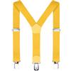DonDon Bretelle bambino gialle 2 cm fini e regolabili, altezza 80-110 cm, 1-5 anni