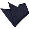 DonDon fazzoletto da taschino di cotone in Jeans Look 23 x 23 cm per uomo regolabile blu scuro