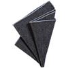 DonDon Fazzoletto da taschino uomo 23 x 23 cm in cotone auto piegante stile tweed monocromatico viola