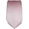 Vincenzo Boretti cravatta elegante classica da uomo, 8 cm x 15 cm, di pura seta di alta qualità, idrorepellente e antisporco, strutturata rosa