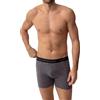 DANISH ENDURANCE Boxer Uomo in Lana Merino, 1 o 2 Paia, Grigio mélange, M