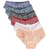 HAGOT 6 Pezzi Mutandine in Pizzo da Donna, Biancheria Intima Sexy in Pizzo per Donna, Mutandine Hipster, Slip Ultra Sottili, XL