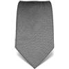 Vincenzo Boretti cravatta elegante classica da uomo, 8 cm x 15 cm, di pura seta di alta qualità, idrorepellente e antisporco, strutturata antracite