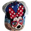 SUN CITY Disney Minnie Mouse e Topolino Berretto Basecap Spiaggia e Mare Bianco Rosso per Bambini, bianco, 54