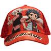 Beyblade Burst cap, Cappellino Kappy Cappy per Bambini, Ragazze e Ragazzi, con Velcro Regolabile Rosso/Blu (54, Rosso)