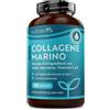 Nutravita Collagene Marino con Acido Ialuronico - Premium Collagene Marino Idrolizzato con Vitamina C, E e Zinco - 1000 mg di Collagen per dose - 90 Capsule - Prodotto nel Regno Unito