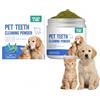 MQUGEE Polvere Denti Cane e Gatto, Polvere Dentale per Cani e Gatti, Dentifricio in Polvere per Igiene Orale, Aiuta a Ridurre Tartaro e Alito Cattivo, con Ingredienti Naturali, Senza Brossaggio, 100g