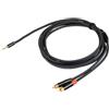 PROEL CHLP215LU3 Cavo audio professionale a Y Jack stereo 3,5mm 2x spina RCA 3Mt