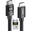 UGREEN Cavo HDMI 2.1 Certificato 8K 10K 60Hz 48Gbps 4K 120Hz (2M)