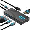 SABRENT Hub USB Type-C a 5 porte con porte USB 3.2 da 10 Gbps, uscita HDMI 4K, alimentazione 80W, 2X USB-A, 2X USB-C, docking station portatile per laptop, tablet, smartphone, supporto HDR/HDCP