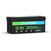 Dyness Batteria Litio 12V 200Ah LiFePO4 con BMS 200A, 2560Wh per Ciclo Profondo Nautico/Camper, Ideale per Solare, Avventura/Furgone, Sistemi Off-Grid