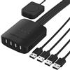 SABRENT Switch USB 2.0 per Condividere Fino a 4 Computer e Periferiche con Indicatori LED (USB-USS4)