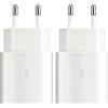 Mijun 2-Pack 25W USB C Rapido Caricabatterie per Samsung Galaxy S26 S25 S24 S23 S22 S21 S20 Plus/Ultra S10/Z Fold 7/6, Z Flip 7/6 Note20/10 A57/iPad/iPhone, Alimentatore Presa Spina Tipo C Caricatore