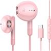 BENEWY Cuffie USB C per iPhone 17 16 15 Plus Pro Max iPad Pro Cuffie Type C con Microfono Hi-Fi Stereo Auricolari USB C con filo In-Ear Cuffie per Samsung S26 S25 S24 S23 S22 S21A54 A55 A17, Google Pixel 9 8